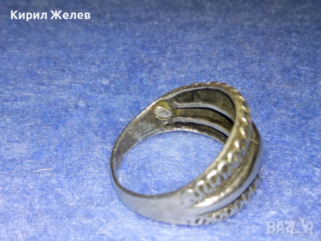 КРАСИВО ОРНАМЕНТИРАН СРЕБЪРЕН ПРЪСТЕН СРЕБРО 925 РЪЧНА МАЙСТОРСКА ИЗРАБОТКА 41891, снимка 8 - Пръстени - 44663726