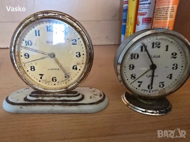 Продавам Будилници Слава , снимка 5 - Антикварни и старинни предмети - 50436933