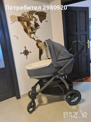 Детска количка 3в1 (вкл. изофикс база) Peg Perego Book 51S, Blue Denim, снимка 9 - Детски колички - 48437778