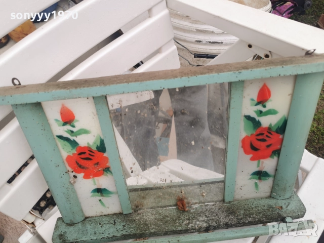 ретро огледало-соц реликва 1012251437, снимка 4 - Антикварни и старинни предмети - 52721016
