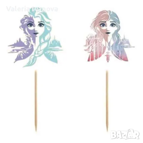 Топери за кексчета и мъфини Frozen 2, 6 броя 99967