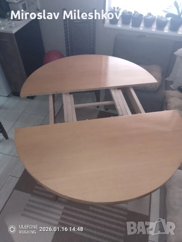 трапезна маса от масивно дърво, снимка 5 - Маси - 53122606