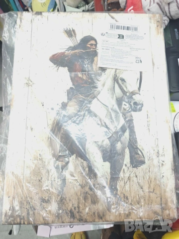 Картина индианец на кон, снимка 4 - Картини - 53841793