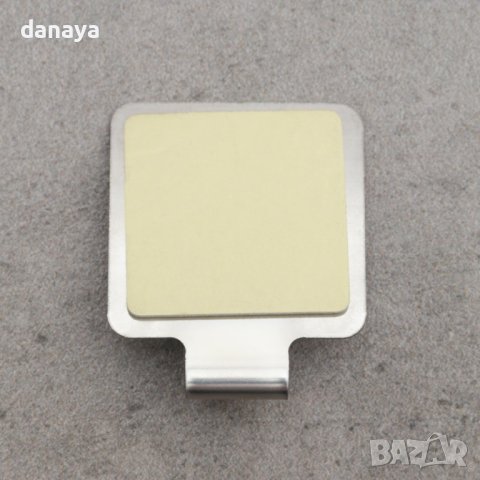 3820 Комплект метални самозалепващи закачалки Квадрати, 2 броя, снимка 3 - Други - 42326825