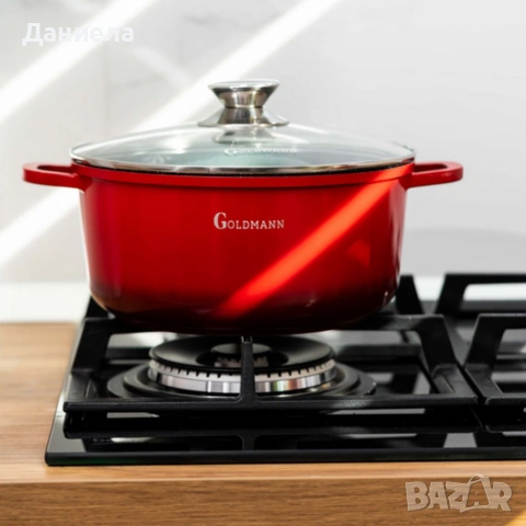 Тенджера Goldmann GM-7328R / GM-7324R, мраморно покритие, снимка 4 - Други - 53045060