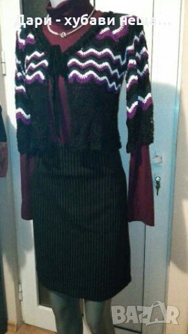 Комплект от три части - боди, пола и жилетка🍀❤L,XL❤🍀арт.4059, снимка 7 - Комплекти - 35883813