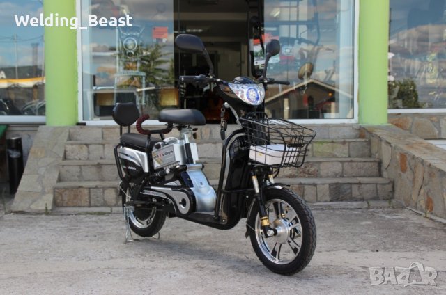 Електрически скутер-велосипед EBZ16 600W - BLACK, снимка 2 - Мотоциклети и мототехника - 41827607