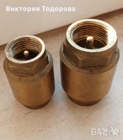 Възвратни клапани с метален клапан 3/4 и 1/2, снимка 7 - ВИК - 35741348