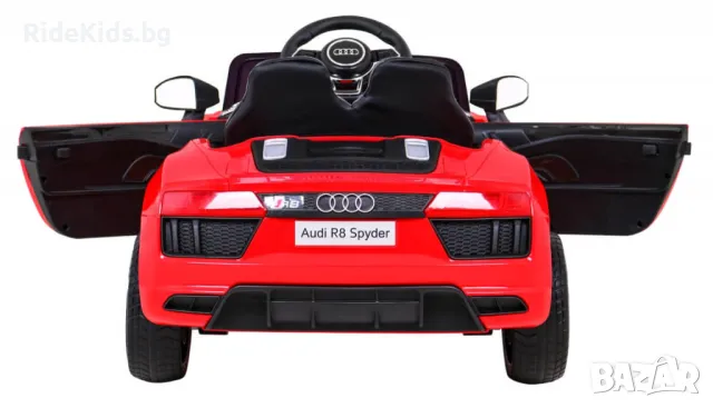Audi R8 12V – Детска акумулаторна кола, Червена, EVA гуми, снимка 7 - Детски велосипеди, триколки и коли - 50419290