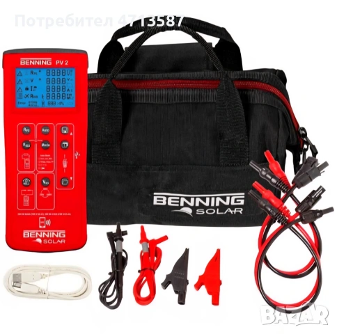 Измервателен уред за фотоволтаична система BENNING PV