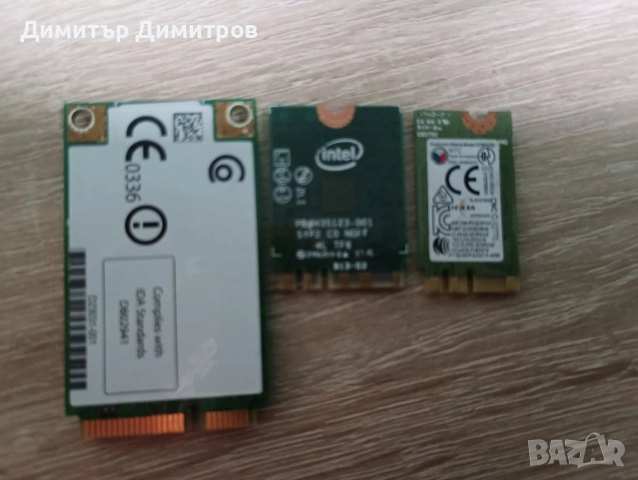 WIFI карти Intel 2.4ghz 5ghz/minipci-e/M.2 Wifi, снимка 2 - Части за лаптопи - 48735738