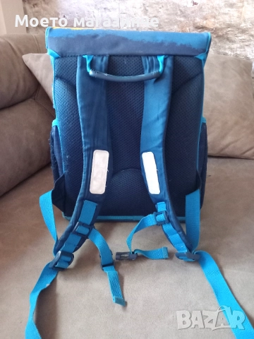 Ученическа раница за момче Herlitz Loop – Jet с твърд гръб и стабилно дъно, снимка 3 - Раници - 52391066