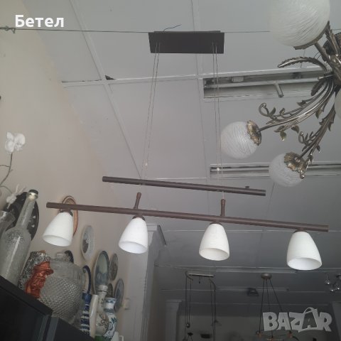 Полилей с 4 лале матстъкло,Германия