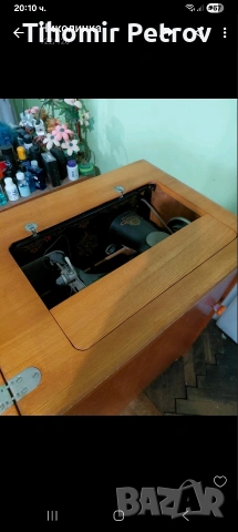 Запазена и работяща шевна машина. , снимка 3 - Шевни машини - 53669185