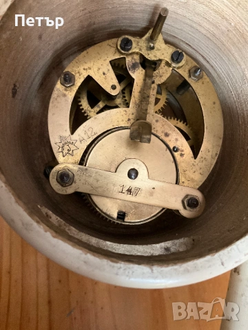 Механичен часовник за камина "Junghans", снимка 5 - Други - 53697796