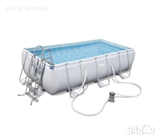 Басейн с Метална Рамка BESTWAY 56441 404x201x100см, снимка 4 - Басейни и аксесоари - 50725550
