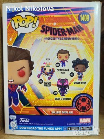 Funko Pop фигурка Spider-man 2099 #1409, снимка 3 - Колекции - 53744681