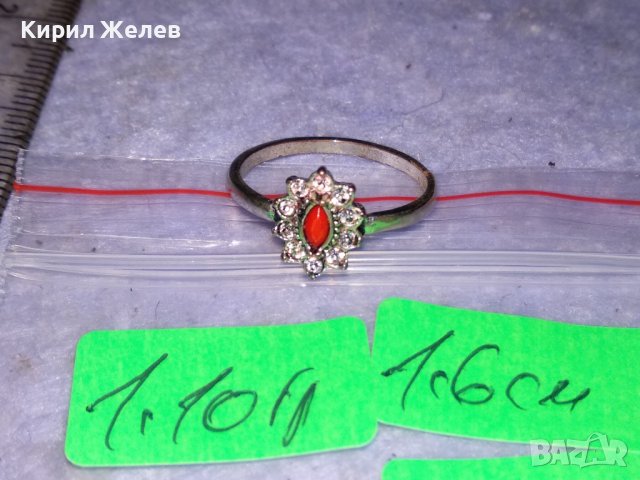 КРАСИВ НЕЖЕН ПОСРЕБРЕН КРИСТАЛЕН ФЕШЪН - АРТ МЕДЕН ПРЪСТЕН 38539, снимка 7 - Пръстени - 41454849