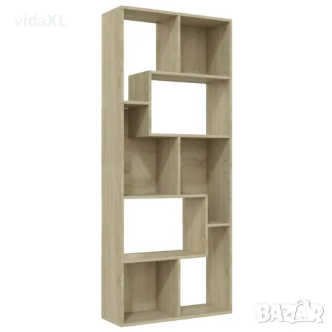vidaXL Библиотека, дъб сонома, 67x24x161 см, инженерно дърво, снимка 1 - Етажерки - 56147739