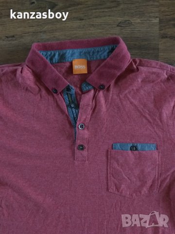 hugo boss orange patches - страхотна мъжка тениска КАТО НОВА, снимка 2 - Тениски - 34128523