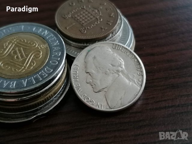 Монета - САЩ - 5 цента | 1973г., снимка 2 - Нумизматика и бонистика - 34638841