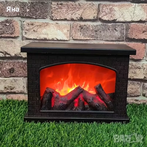 Настолна декоративна камина на ток с изкуствен огън за декорация, снимка 4 - Декорация за дома - 51954522