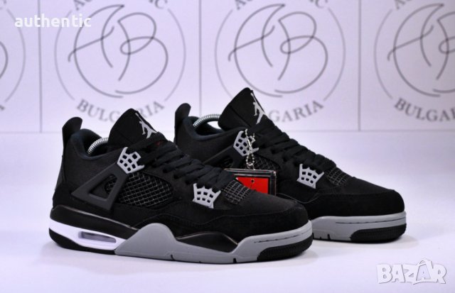 Nike Jordan Retro 4 PSG, Pure Money, Black Canvas, снимка 11 - Спортни обувки - 39215036