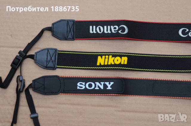 Ремък за фотоапарат/за врат/за Canon...Nikon...Sony, снимка 2 - Чанти, стативи, аксесоари - 40713951