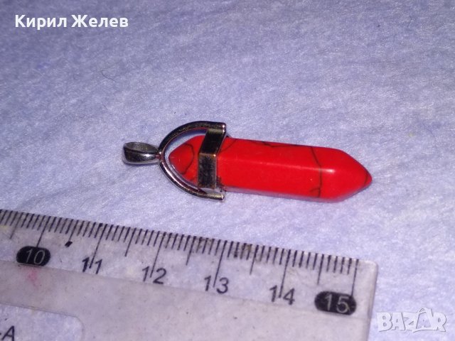 МОДЕН АРТ МЕДАЛЬОН ПЕНДАНТ ВИСУЛКА от ШЛИФОВАН ПОЛУСКЪПОЦЕНЕН КАМЪК 38637, снимка 7 - Колиета, медальони, синджири - 41622863