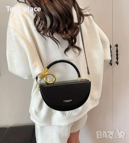 Страхотен модел твърда дамска кожена чанта модел 2026г , снимка 2 - Чанти - 52495573