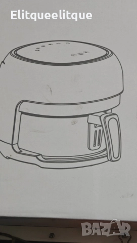 Интелигентен въздушен фритюрник 6 литра с прозрачен визуален прозорец – Здравословно готвене , снимка 17 - Друга електроника - 52284156