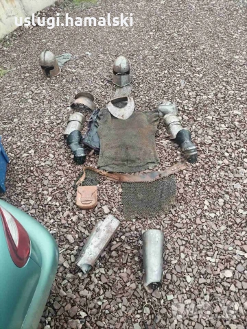 Рицарски доспехи/ризница/броня/шлем, снимка 9 - Антикварни и старинни предмети - 53240841