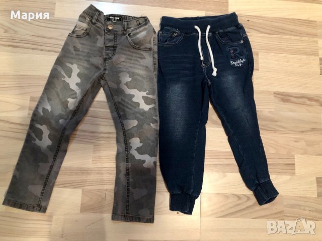 Ватирани дънки размер 4 г, снимка 2 - Детски панталони и дънки - 34232716