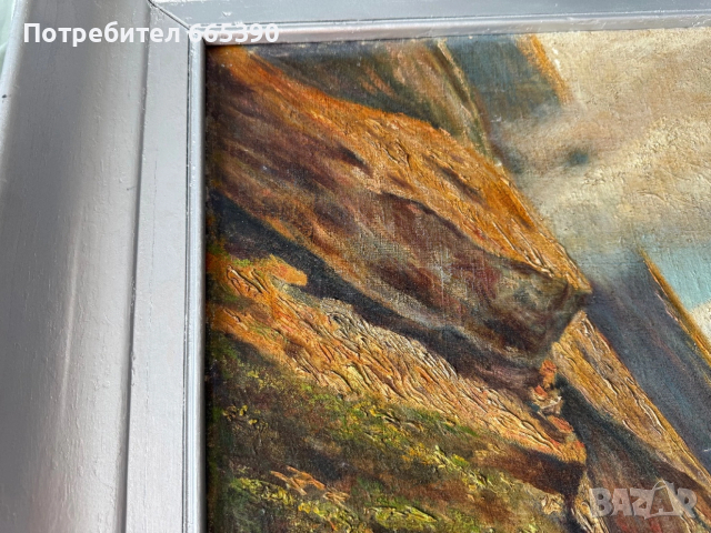 Красива немска картина, снимка 3 - Други ценни предмети - 53491971