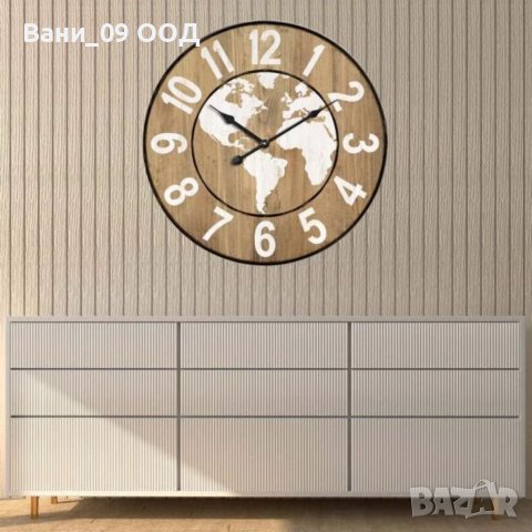 Голям часовник в индустриален стил, снимка 2 - Стенни часовници - 41888080