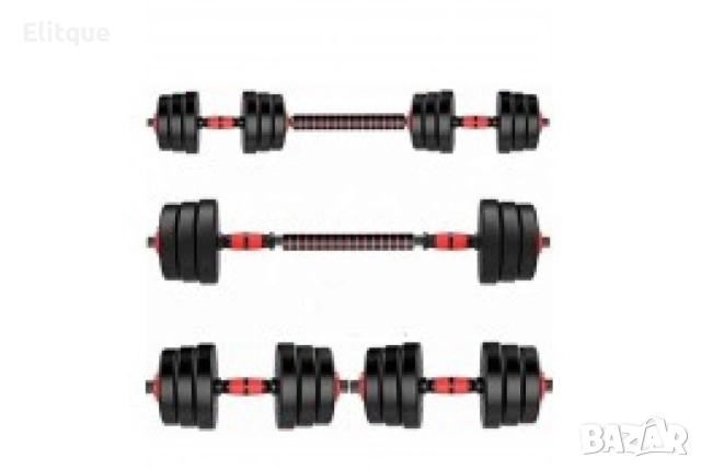 Тренировъчен комплект – тежести, лост и принадлежност, снимка 4 - Други стоки за дома - 52897902