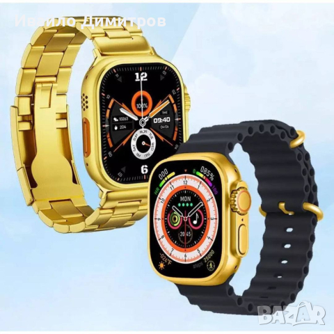 Смарт часовник 2 в 1 C9 ultra max, 2.02-инча, с двойна каишка, снимка 5 - Мъжки - 44716976