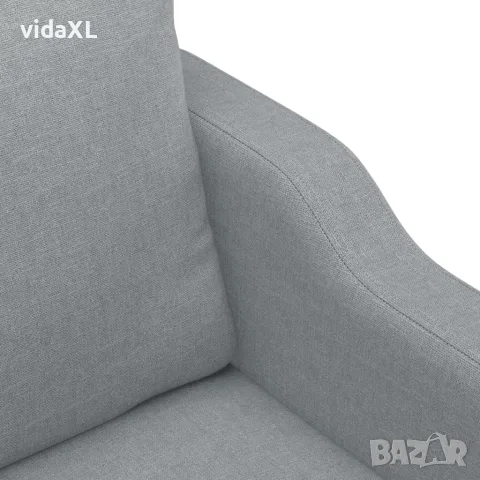 vidaXL Стол кресло светлосив 60 см плат, снимка 6 - Дивани и мека мебел - 56147289
