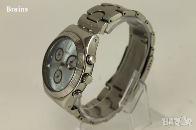 SWATCH IRONY CHRONOGRAPH Швейцарски Кварцов Хронограф, снимка 5 - Мъжки - 50805597