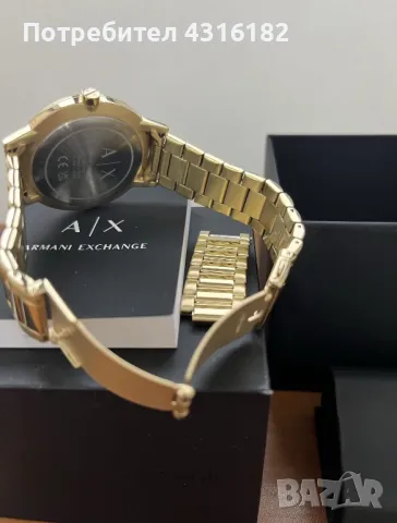 Златен часовник на Armani , снимка 3 - Мъжки - 48175628