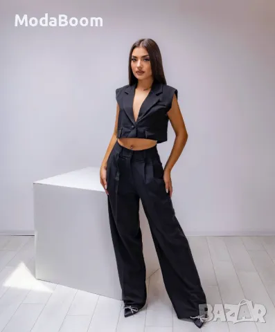 Стилен черен дамски комплект , снимка 6 - Комплекти - 48067238