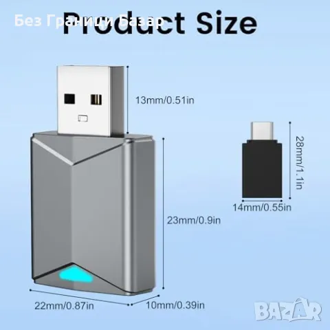 Нов Wireless CarPlay адаптер за кола iOS iPhone USB Type-C 2016+ автомобил, снимка 2 - Друга електроника - 50034386