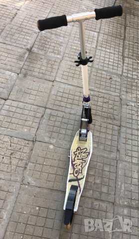 Детска алуминиева тротинетка No Rules до 100кг, снимка 4 - Скейтборд, ховърборд, уейвборд - 40955504