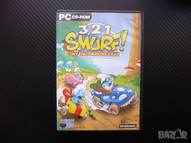 3,2,1 Smurf! PC CD-ROM Смърфовете компютърна игра забавна