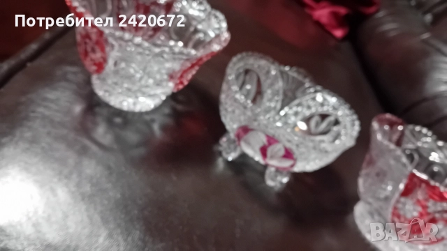 кристални купи Hofbauer Byrdes Crystal, снимка 9 - Антикварни и старинни предмети - 52686660