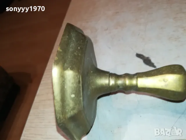 СВЕЩНИК+ГАСАЧ ОТ ФРАНЦИЯ МЕД/МЕСИНГ 1711241743, снимка 14 - Антикварни и старинни предмети - 48002085