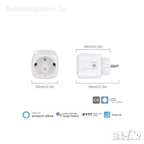 Wifi Смарт Контакт Tuya Smart Life Black Friday, снимка 3 - Друга електроника - 47530753