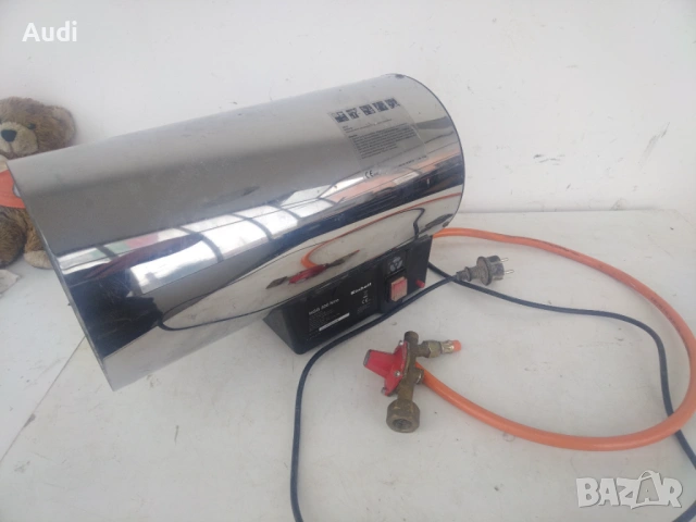 Газов калорифер за отопление EINHELL HGG30 Niro  мощност 30kW Консумация на газ 2.15kg/h, снимка 2 - Отоплителни печки - 53396418