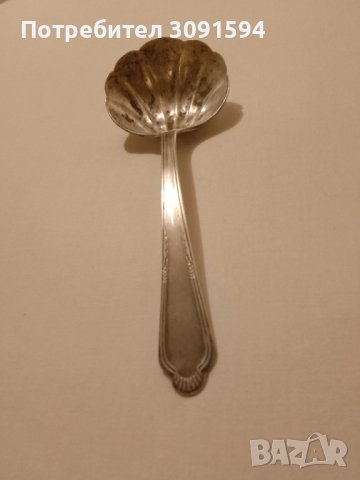 Стара лъжица за сервиране във формата на мида , снимка 7 - Антикварни и старинни предмети - 41307763