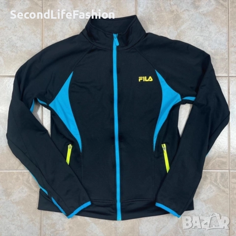 Дамско спортно яке Fila с цип размер M черно